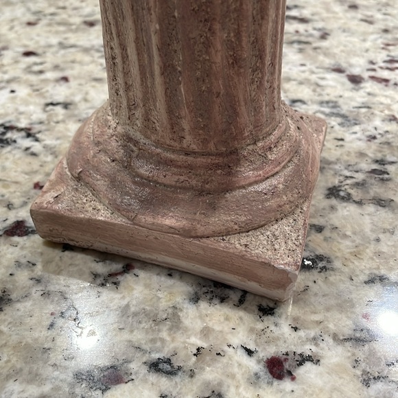Handmade Pink Angel Cherub Statue 14” X 4” - Picture 7 of 12